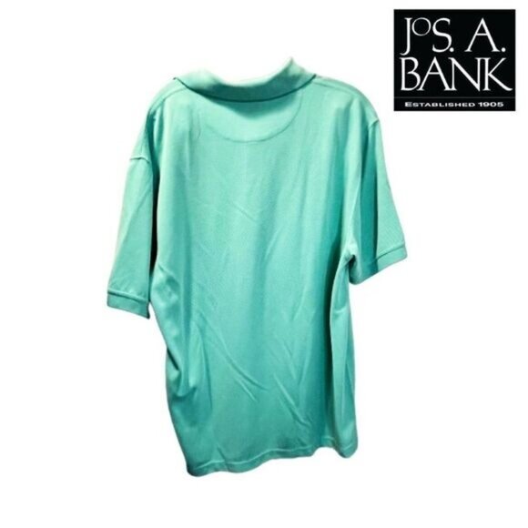 Jos A BANK Men's‎ Short Sleeve Solid Stretch Cotton Pique Polo Shirt - Picture 2 of 5